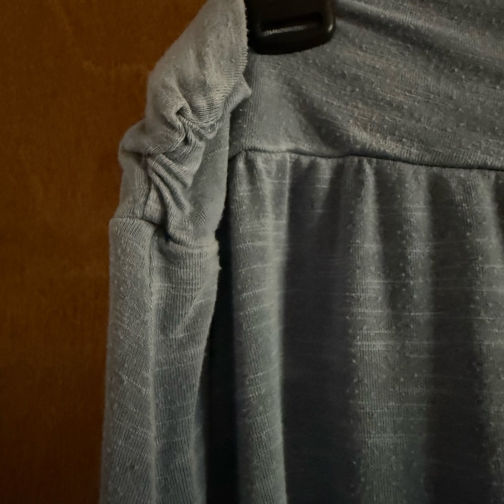 Casual Blue Midi A-Line Skirt - Picture 2 of 4